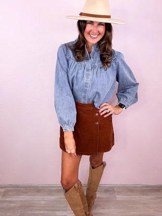 Updated Style Denim Top