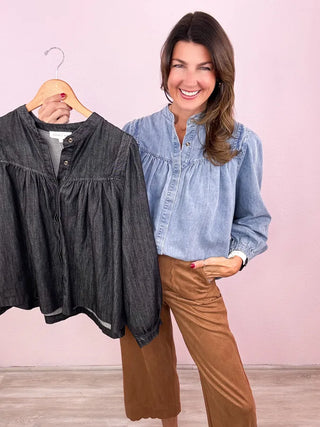 Updated Style Denim Top