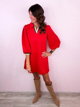 Poppy Textured Dress