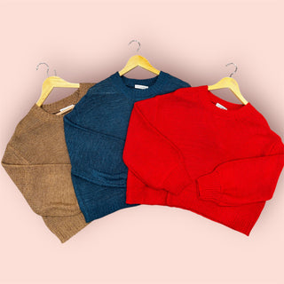 True Style Solid Sweater