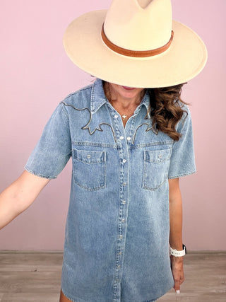 Southern Belle Denim Dress