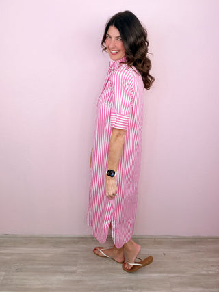 Easy Stripes Midi Dress