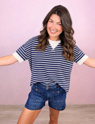 Casual Cutie Top (Navy)