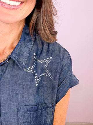 Stars Align Tencel Shirt Dress