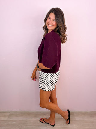 Quiet Luxury Top (Merlot)