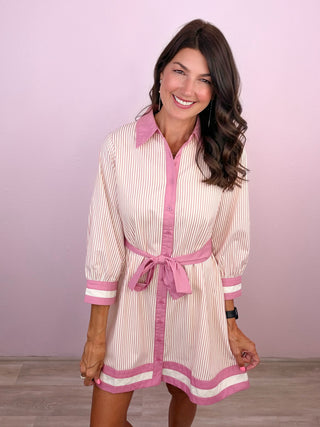 Sunday Social Dress (Pink)