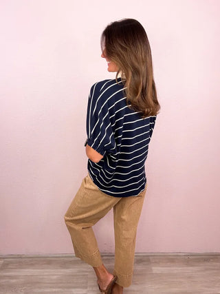 ENTRO Patch Pocket Wide Leg Denim