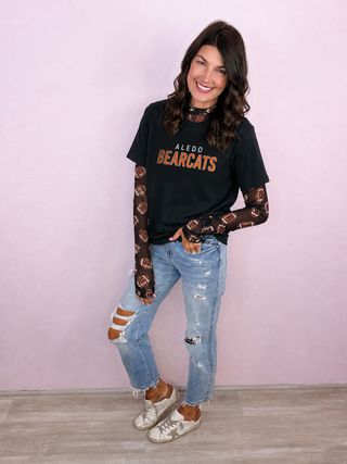 Leopard League Top