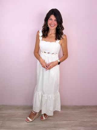 Sweet Details Maxi Dress (Ivory)