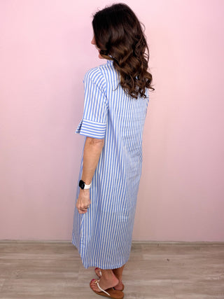 Easy Stripes Midi Dress