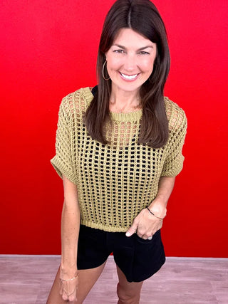 Charming Style Crochet Knit Top