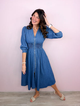 Denim & Grace Midi Dress
