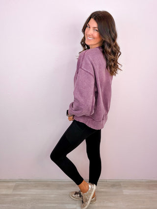 The Everyday Essential Sweatshirt - Purple