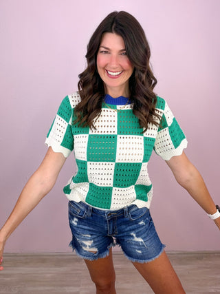Checker Charm Top