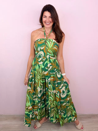 Spring Fling Halter Neck Jumpsuit