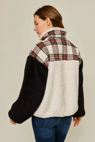 Fireside Plaid Sherpa Pullover
