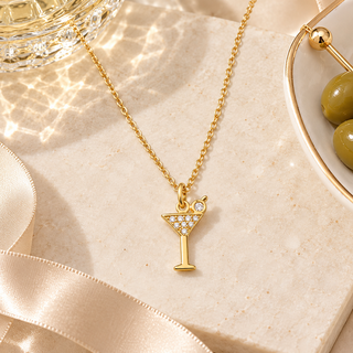 Sip Sip Hooray Martini Necklace