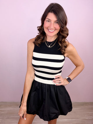 Mod Moment Bubble Hem Dress