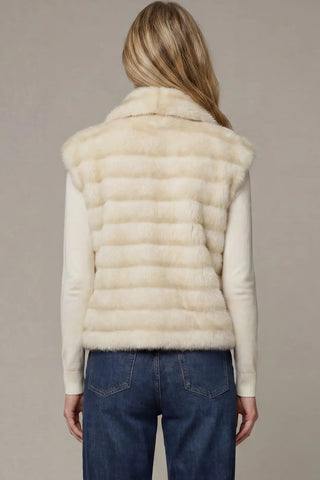 Après Chic Plush Faux Fur Vest - Cream