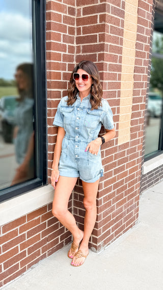 Denim Obsessed Romper