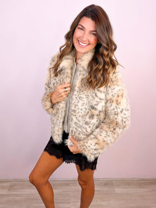 LOVESTITCH® Ayana Faux Fur Jacket