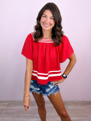 Everyday Rally Top (Red)