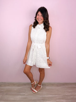 Petal & Bow Mini Dress