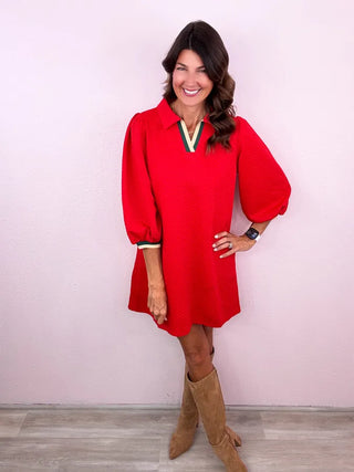 Poppy Textured Dress