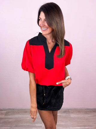 Colorblock Cutie Blouse