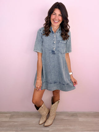 Charming Must Denim Dress