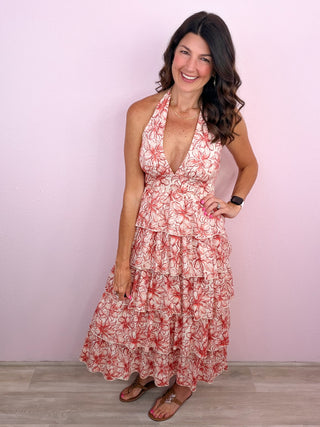 Garden Escape Halter Midi