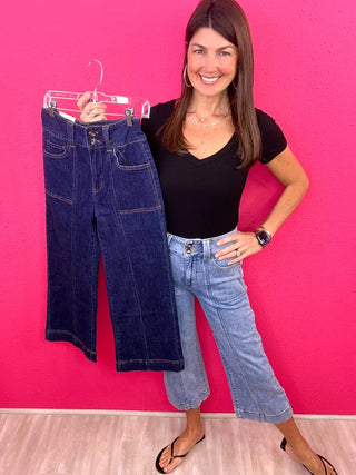 MICA HR Wide Crop Denim