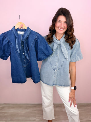 Statement Maker Denim Top
