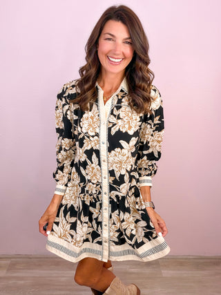 Muted Floral Dress