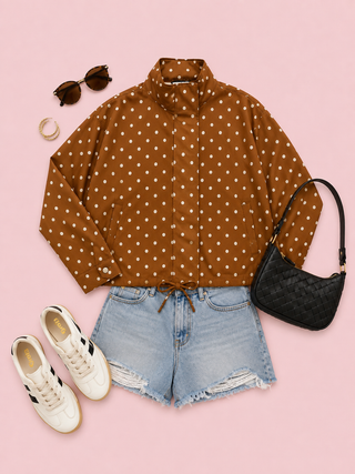 Dot & Dwell Jacket (Brown)