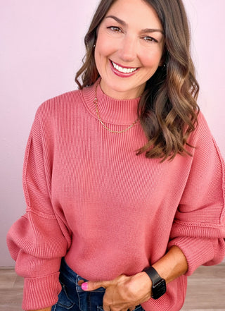 Always In Style Sweater (Rose)