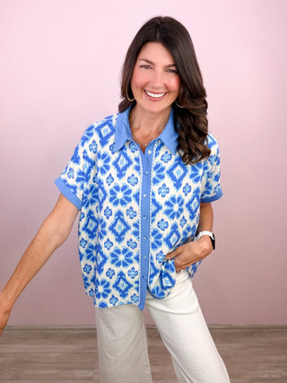 Coastal Breeze Button-Up