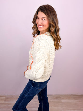 LOVESTITCH® Leona Cable Zip Up Cardigan