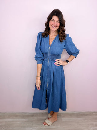 Denim & Grace Midi Dress