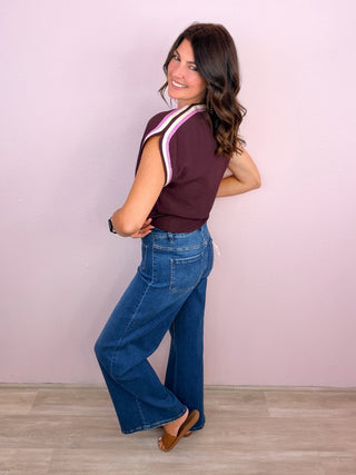 Seeking Transition Top - Raisin