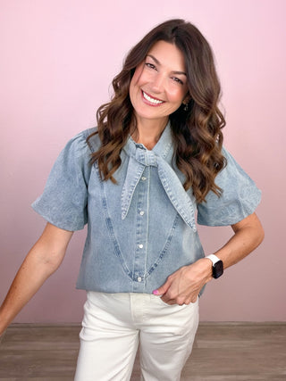 Statement Maker Denim Top