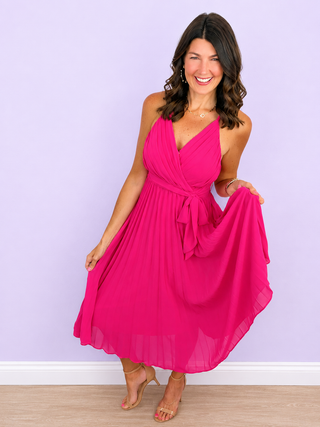 Darling Detail Pleated Dress