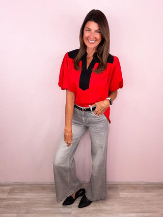 Colorblock Cutie Blouse