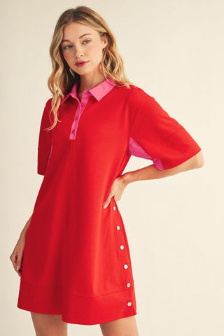 Just Add Confidence Dress (Red)