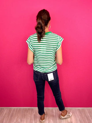 MICA Dark Wash Ankle Skinny Denim