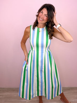 Sunset Sips Midi Dress