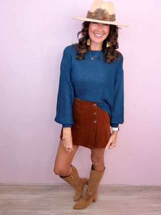 Fall Feels Corduroy Skort