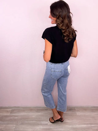 MICA HR Wide Crop Denim