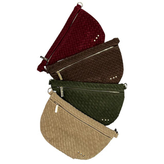 Suede Westlyn Woven Bum Bag