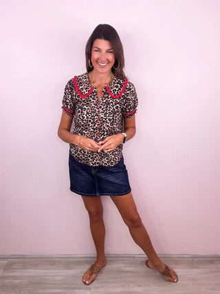 RISEN Mid Rise Denim Skirt